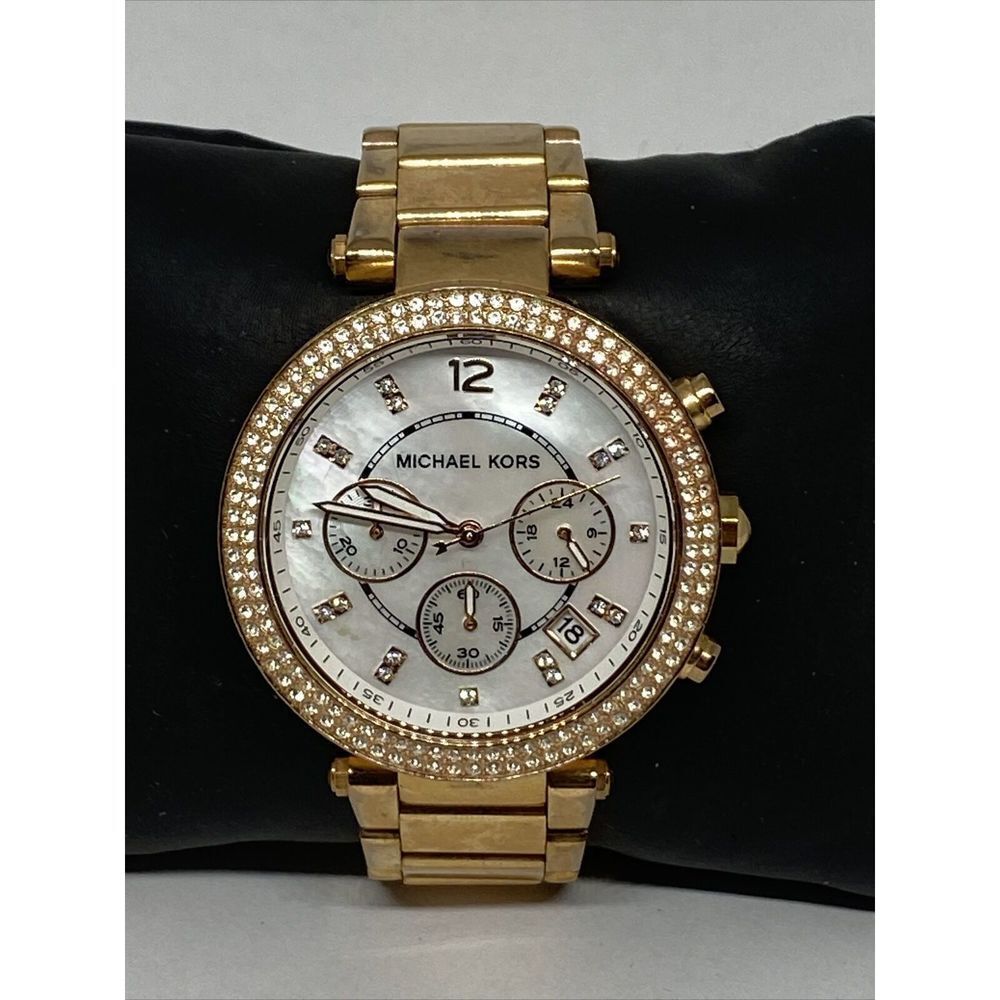 Michael Kors Parker MK5491 Womens Stainless Steel Analog Dial Quartz Watch WO7 - Picture 3 of 12